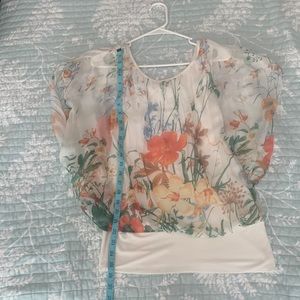 Giusy brand floral blouse